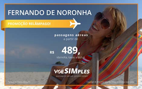 Oferta relâmpago para Fernando de Noronha