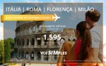 Passagem aérea promocional para Itália