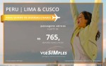 Passagem aérea promocional para Lima