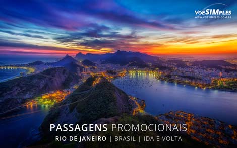 Passagem aérea promocional para o Rio de Janeiro