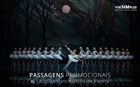 Passagem aérea promocional para o Russian State Ballet
