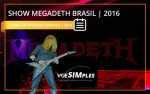 Show Megadeth Brasil 2016