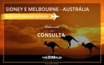 Passagem aérea promocional para a Austrália