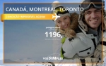 Passagem aérea promocional para o Canadá