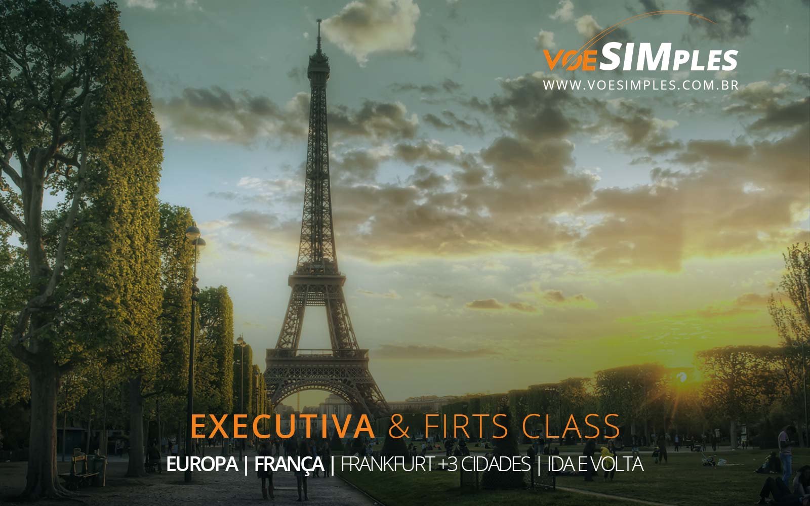 Passagens aéreas na Classe Executiva para Frankfurt, Paris, Londres, Madri e Milão na Europa
