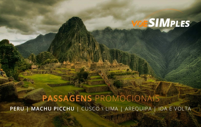 Passagens aéreas promocionais para Arequipa, Lima, Cusco e Machu Picchu no Peru