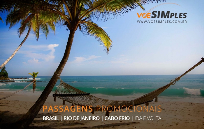 Passagens aéreas baratas para Cabo Frio no Rio de Janeiro