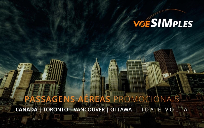 Passagens aéreas promocionais para Montreal, Toronto, Vancouver e Ottawa no Canadá