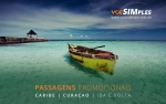 Passagens aéreas promocionais para Curaçao no Caribe