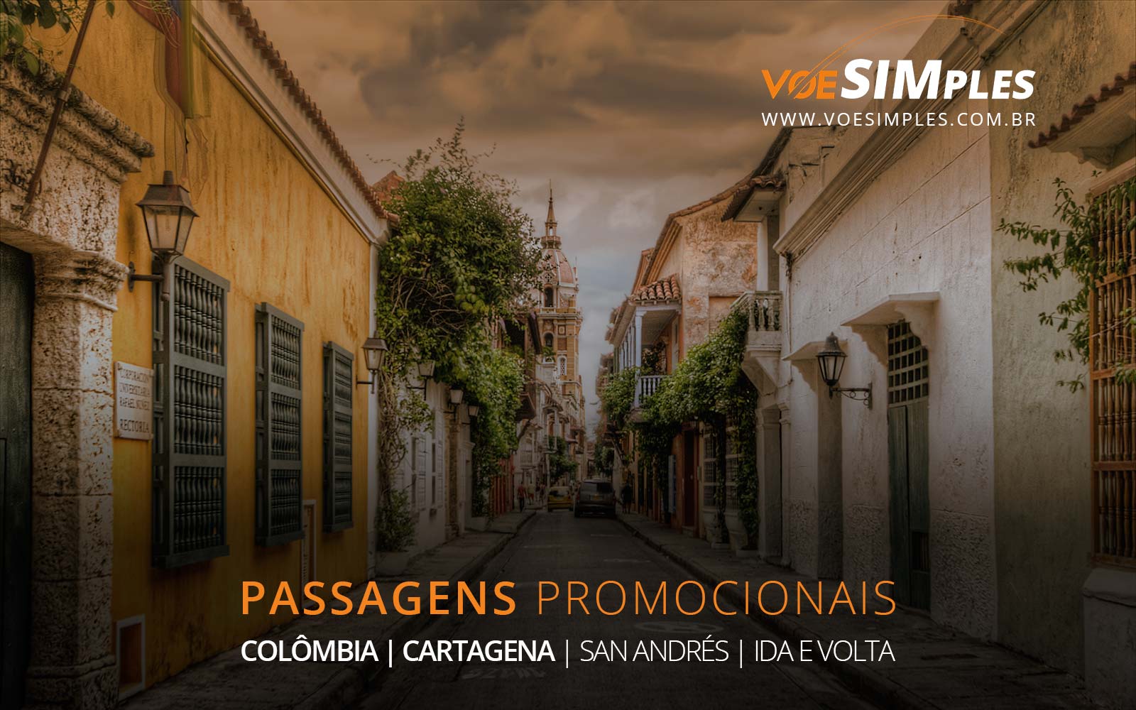 Passagens aéreas promocionais para San Andrés e Cartagena no Caribe Colombiano