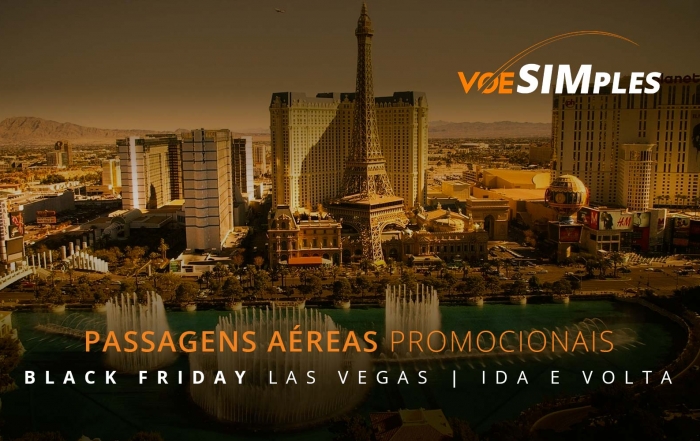 Passagens aéreas promocionais para a Black Friday em Las Vegas nos Estados Unidos