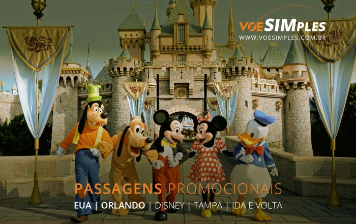 Passagens aéreas promocionais para Orlando e Tampa nos Estados Unidos
