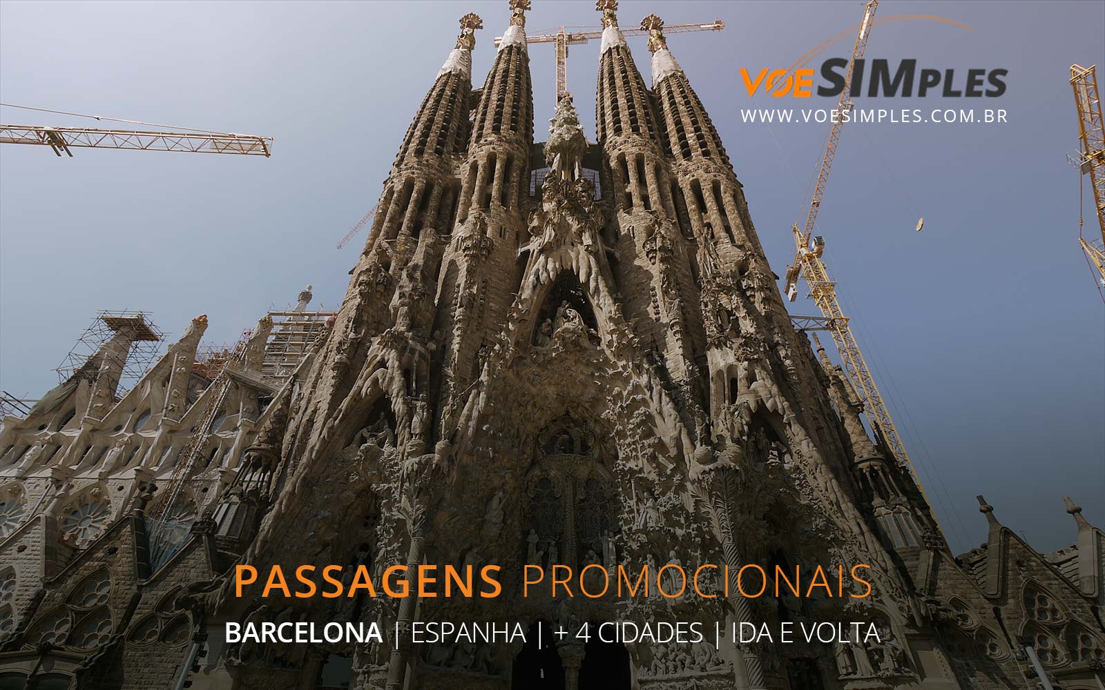 Passagens aéreas promocionais para Barcelona, Roma, Londres, Veneza e Milão na Europa