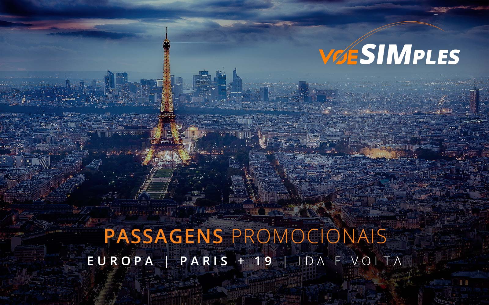 Passagens aéreas promocionais para Barcelona, Paris, Londres, Roma e Veneza na Europa
