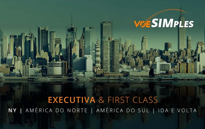 Passagens aéreas promocionais Classe Executiva para a América do Sul e Estados Unidos