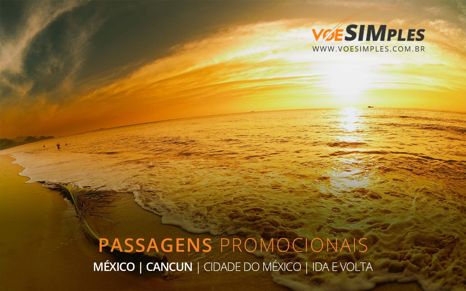 Passagens aéreas baratas para Cancun e Cidade do México
