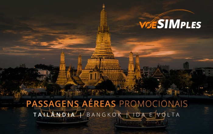 Passagens aéreas promocionais para Bangkok na Tailândia
