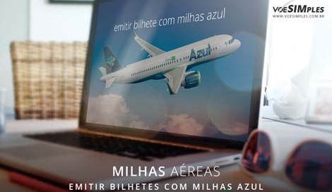 Emitir bilhetes com milhas Azul